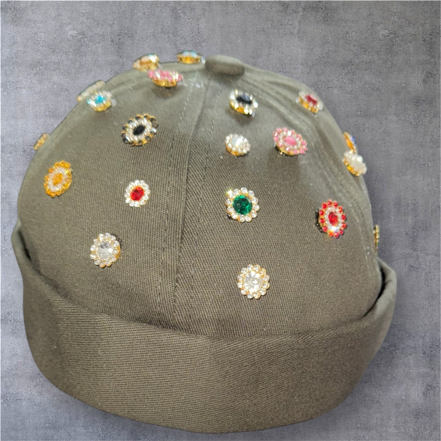 Rhinestones brimless hats