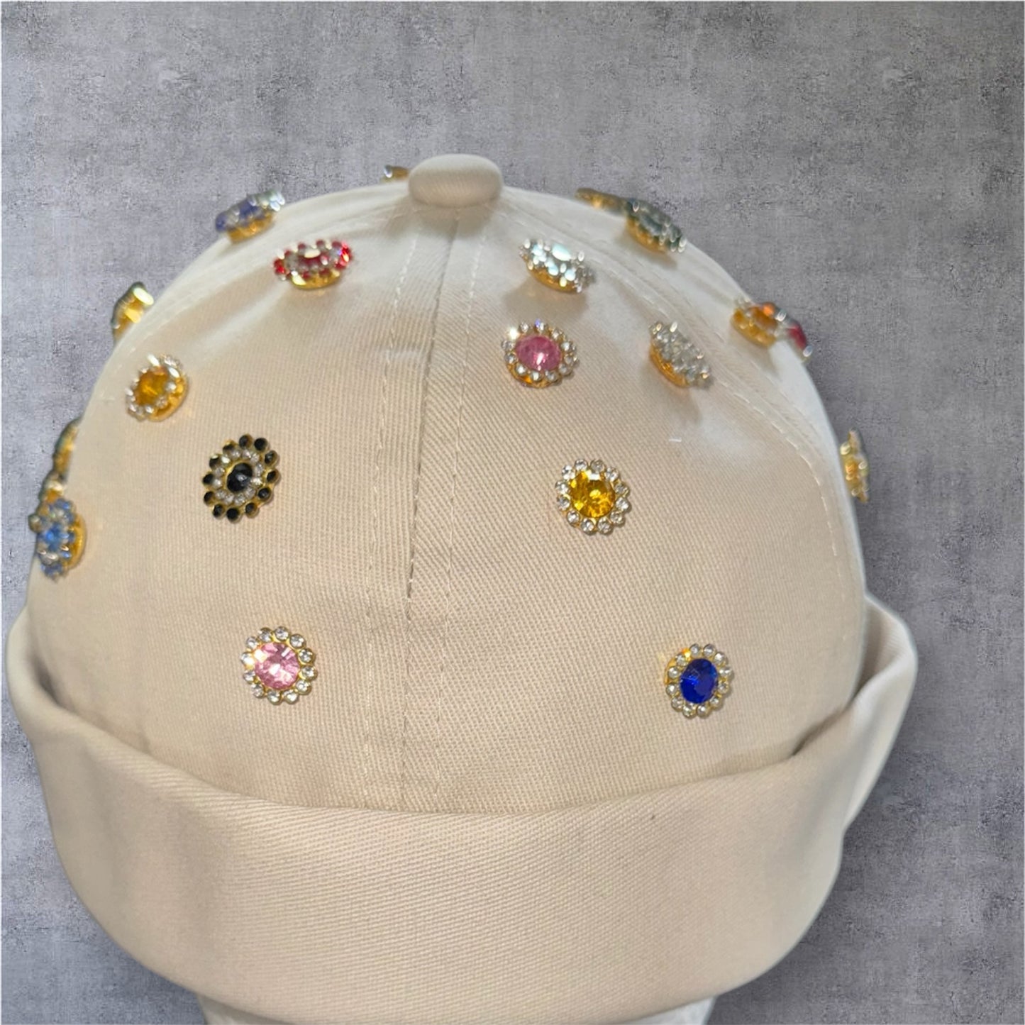 Rhinestones brimless hats