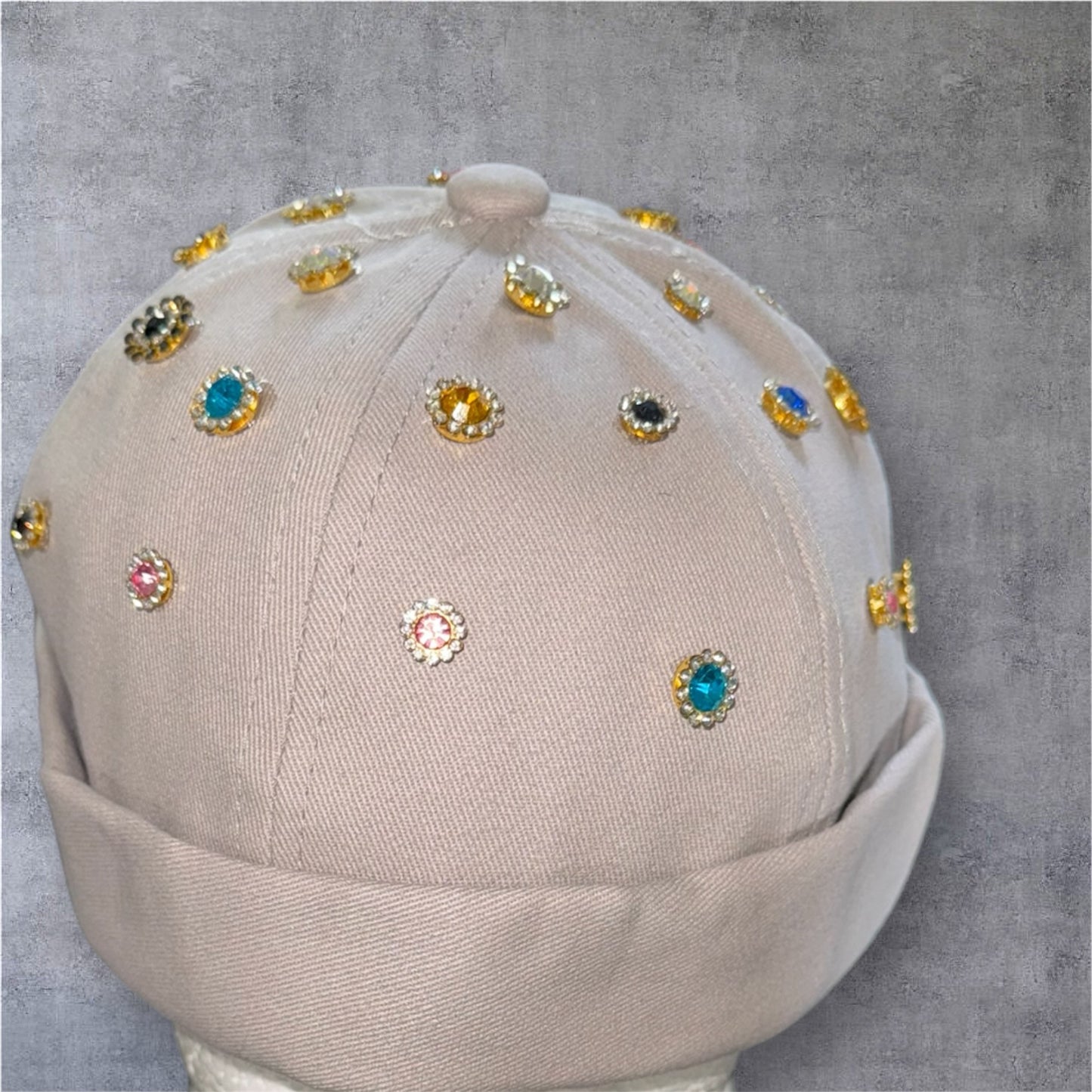 Rhinestones brimless hats