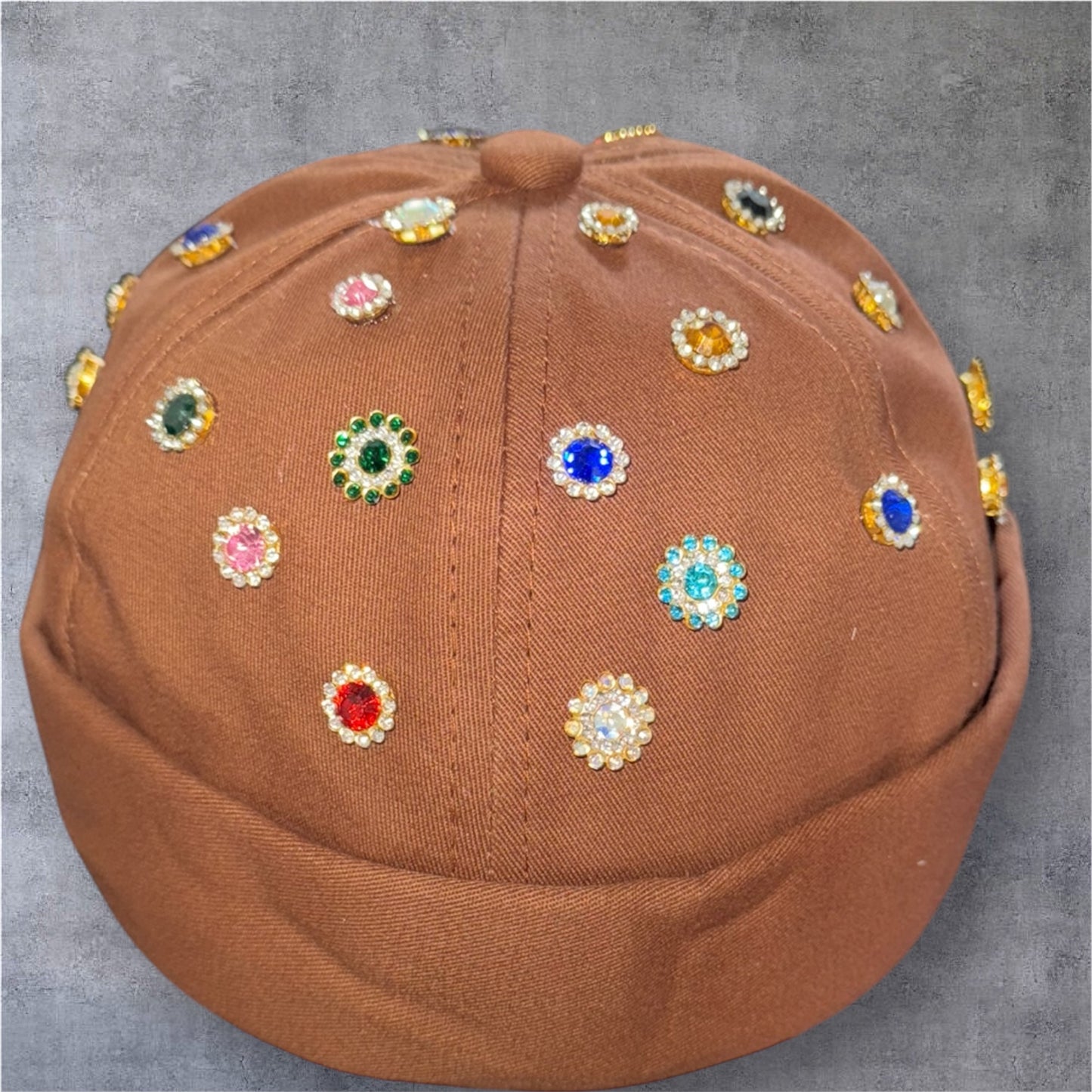 Rhinestones brimless hats
