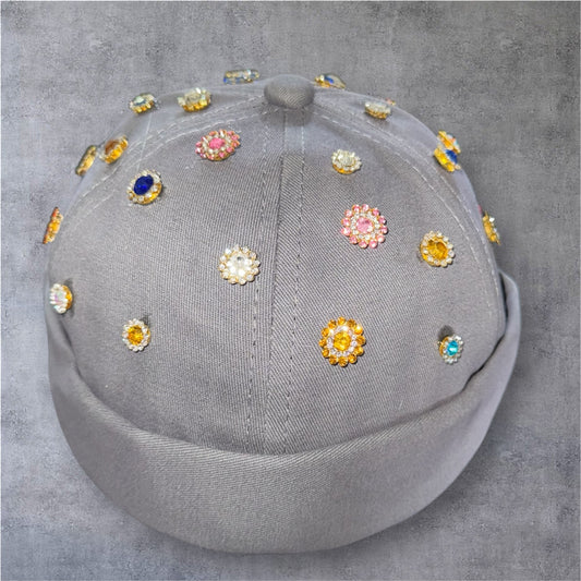 Rhinestones brimless hats