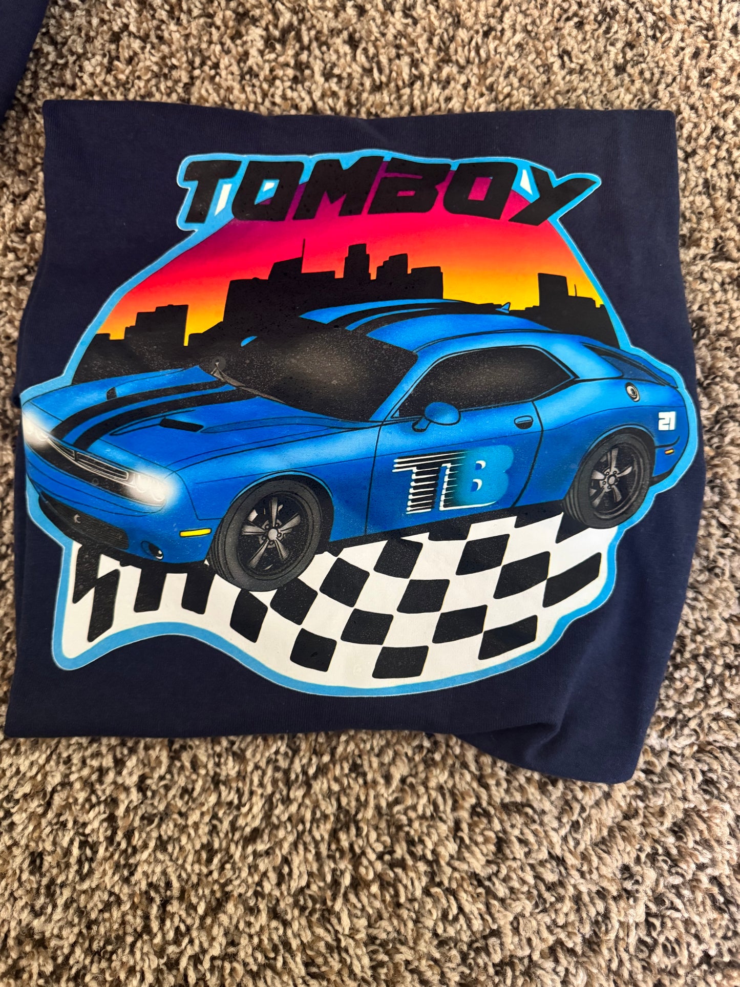 Tomboy Sport Car Graphic Tee