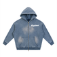 Misunderstood Two-way Zipper Boxy Fleece Hoodie