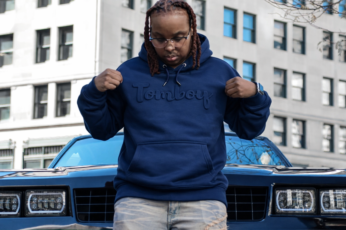 Embossed Logo Hoodie