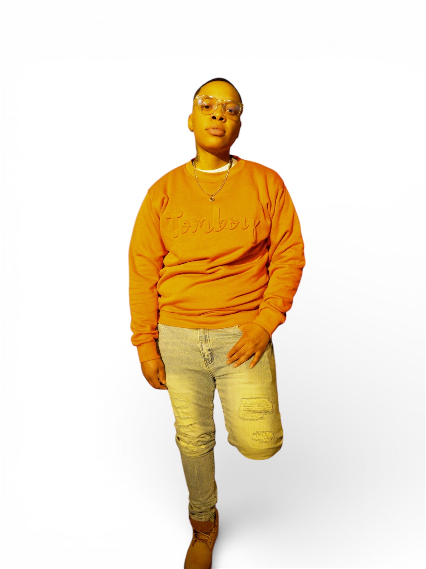 Logo- Embossed Sweater