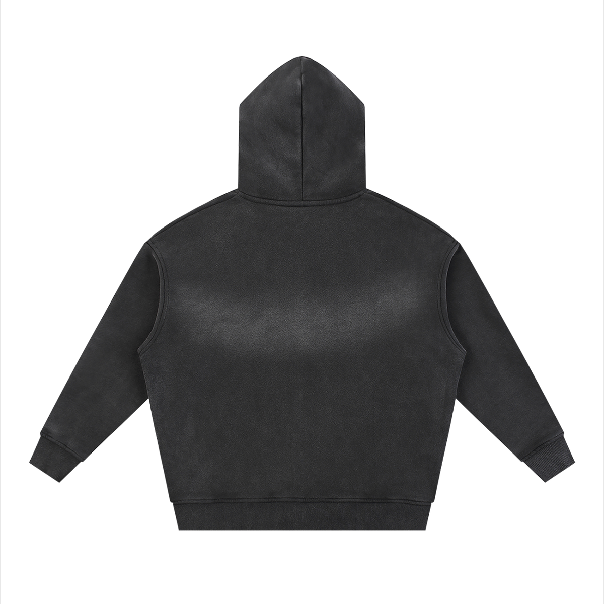 Misunderstood Two-way Zipper Boxy Fleece Hoodie