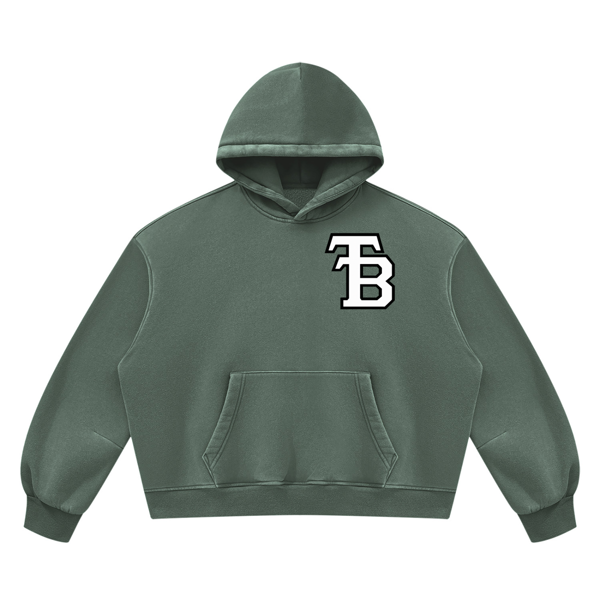 Unisex Vintage Wash Boxy Fleece Hoodie