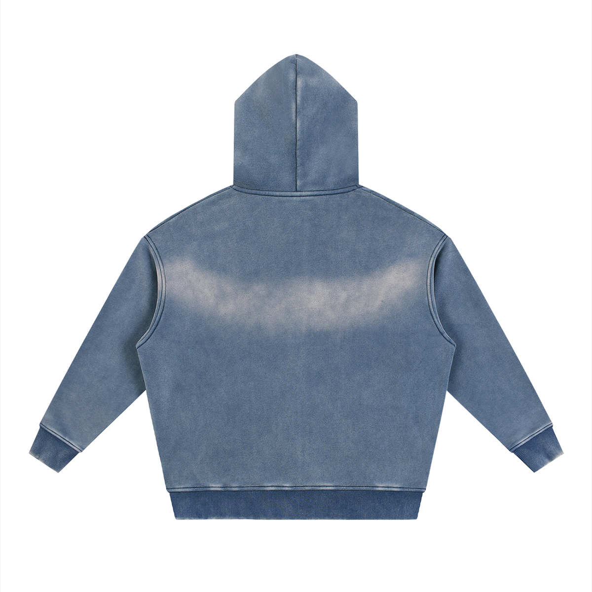 Misunderstood Two-way Zipper Boxy Fleece Hoodie