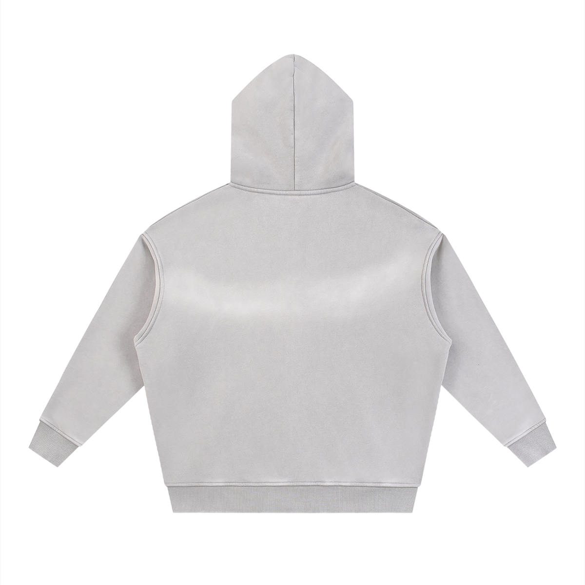 Misunderstood Two-way Zipper Boxy Fleece Hoodie