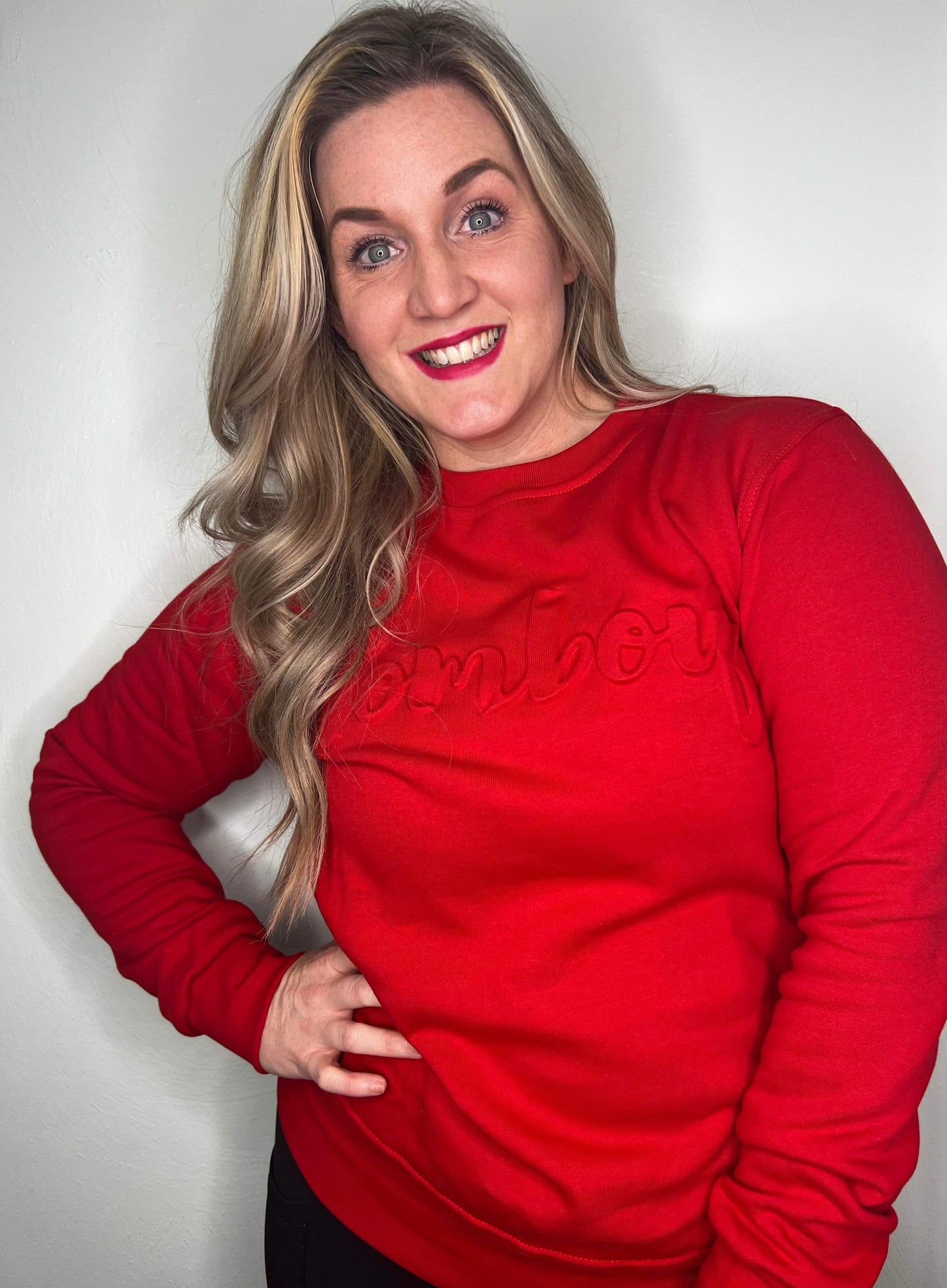 Logo- Embossed Sweater